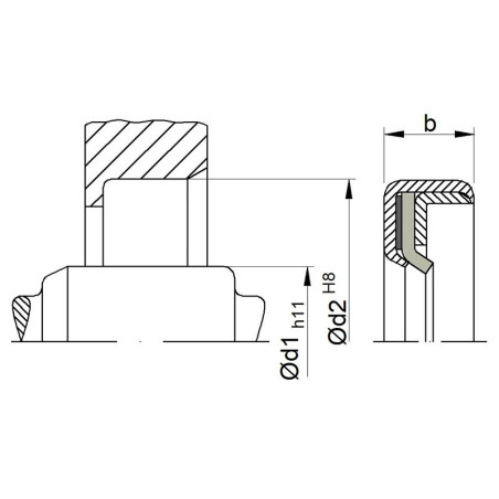 Junta OS-PA31 PTFE estándar 190,00x